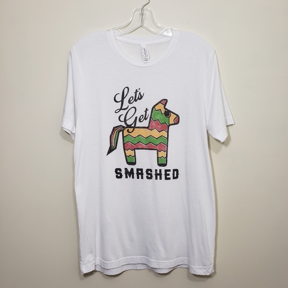 Canvas let's get smashed piñata graphic t-shirt - Picture 1 of 7